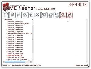Module 15 MMCFlasher - Ford with ECU Bosch ME 9.0 (petrol turbo)